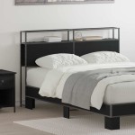 vidaXL Tăblie de depozitare Stejar negru 160 cm Lemn compozit vidaXL Tăblie de depozitare Stejar negru 160 cm Lemn compozit
