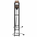 vidaXL Tăblie de depozitare Stejar afumat 160 cm Lemn compozit vidaXL Tăblie de depozitare Stejar afumat 160 cm Lemn compozit