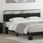 vidaXL Tăblie de depozitare Stejar negru 180 cm Lemn compozit vidaXL Tăblie de depozitare Stejar negru 180 cm Lemn compozit