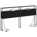 vidaXL Tăblie de depozitare Stejar negru 180 cm Lemn compozit vidaXL Tăblie de depozitare Stejar negru 180 cm Lemn compozit
