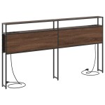 vidaXL Tăblie de depozitare Pe perete Stejar brun 180 cm Lemn compozit vidaXL Tăblie de depozitare Pe perete Stejar brun 180 cm Lemn compozit