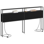 vidaXL Tăblie de depozitare Stejar negru 200 cm Lemn compozit vidaXL Tăblie de depozitare Stejar negru 200 cm Lemn compozit