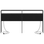 vidaXL Tăblie de depozitare Stejar negru 200 cm Lemn compozit vidaXL Tăblie de depozitare Stejar negru 200 cm Lemn compozit