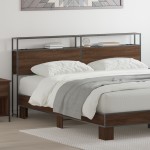 vidaXL Tăblie de depozitare Stejar brun 200 cm Lemn compozit vidaXL Tăblie de depozitare Stejar brun 200 cm Lemn compozit
