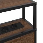vidaXL Tăblie de depozitare Stejar brun 200 cm Lemn compozit vidaXL Tăblie de depozitare Stejar brun 200 cm Lemn compozit