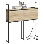 vidaXL Tăblie de depozitare Stejar sonoma 75 cm Lemn compozit vidaXL Tăblie de depozitare Stejar sonoma 75 cm Lemn compozit