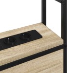 vidaXL Tăblie de depozitare Stejar sonoma 75 cm Lemn compozit vidaXL Tăblie de depozitare Stejar sonoma 75 cm Lemn compozit