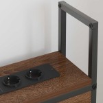 vidaXL Tăblie de Depozitare cu Stație de Încărcare Stejar brun 75 cm