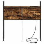 vidaXL Tăblie de depozitare Stejar afumat 80 cm Lemn compozit vidaXL Tăblie de depozitare Stejar afumat 80 cm Lemn compozit