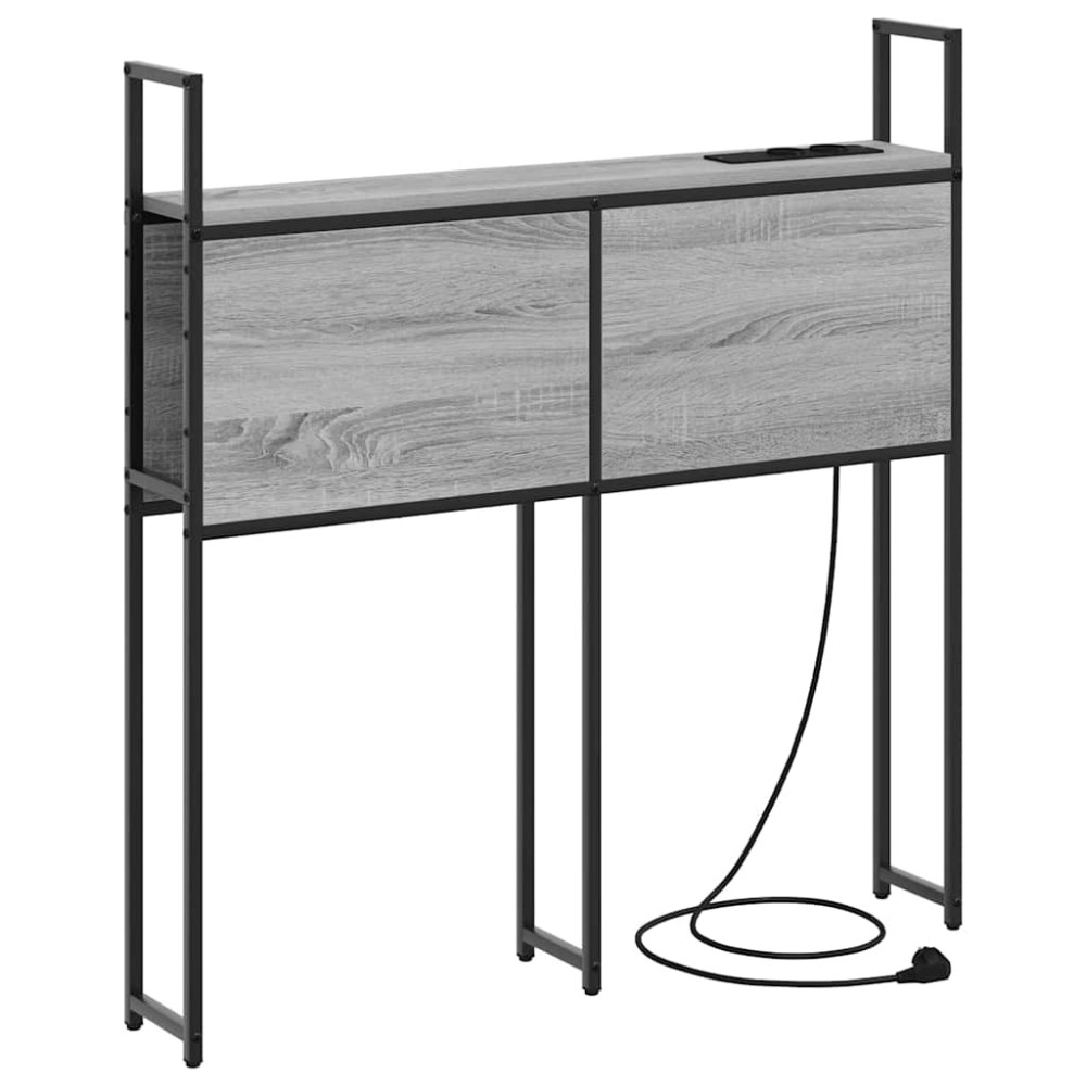 vidaXL Tăblie de depozitare sonoma gri 80 cm Lemn compozit