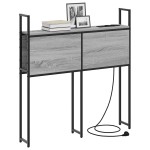 vidaXL Tăblie de depozitare sonoma gri 90 cm Lemn compozit vidaXL Tăblie de depozitare sonoma gri 90 cm Lemn compozit