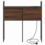 vidaXL Tăblie de depozitare Stejar brun 90 cm Lemn compozit vidaXL Tăblie de depozitare Stejar brun 90 cm Lemn compozit