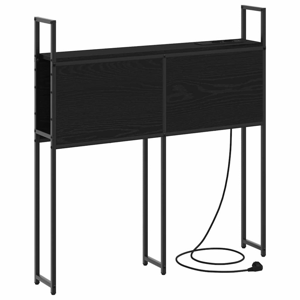 vidaXL Tăblie de depozitare Stejar negru 100 cm Lemn compozit