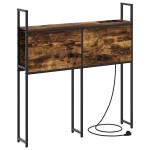 vidaXL Tăblie de depozitare Stejar afumat 100 cm Lemn compozit vidaXL Tăblie de depozitare Stejar afumat 100 cm Lemn compozit