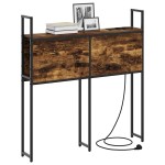 vidaXL Tăblie de depozitare Stejar afumat 100 cm Lemn compozit vidaXL Tăblie de depozitare Stejar afumat 100 cm Lemn compozit