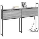 vidaXL Tăblie de Depozitare cu Stație de Încărcare sonoma gri 120 cm