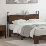 vidaXL Tăblie de depozitare Stejar brun 120 cm Lemn compozit vidaXL Tăblie de depozitare Stejar brun 120 cm Lemn compozit