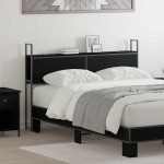 vidaXL Tăblie de depozitare Stejar negru 135 cm Lemn compozit vidaXL Tăblie de depozitare Stejar negru 135 cm Lemn compozit