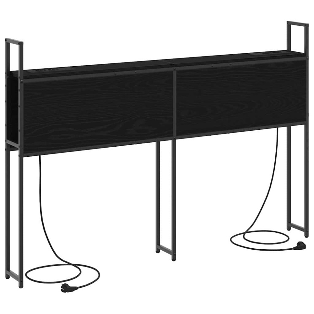 vidaXL Tăblie de depozitare Stejar negru 140 cm Lemn compozit