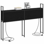 vidaXL Tăblie de depozitare Stejar negru 140 cm Lemn compozit vidaXL Tăblie de depozitare Stejar negru 140 cm Lemn compozit