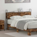 vidaXL Tăblie de depozitare Stejar afumat 150 cm Lemn compozit vidaXL Tăblie de depozitare Stejar afumat 150 cm Lemn compozit