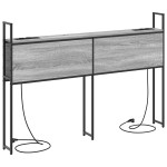 vidaXL Tăblie de Depozitare cu Stație de Încărcare sonoma gri 150 cm