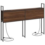 vidaXL Tăblie de Depozitare cu Stație de Încărcare Stejar brun 150 cm