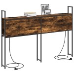 vidaXL Tăblie de depozitare Stejar afumat 160 cm Lemn compozit vidaXL Tăblie de depozitare Stejar afumat 160 cm Lemn compozit