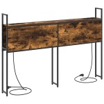 vidaXL Tăblie de depozitare Stejar afumat 160 cm Lemn compozit vidaXL Tăblie de depozitare Stejar afumat 160 cm Lemn compozit