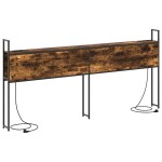vidaXL Tăblie de depozitare Stejar afumat 180 cm Lemn compozit vidaXL Tăblie de depozitare Stejar afumat 180 cm Lemn compozit