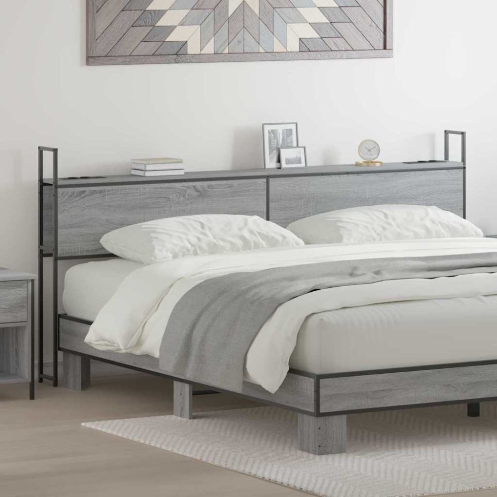 vidaXL Tăblie de depozitare sonoma gri 180 cm Lemn compozit