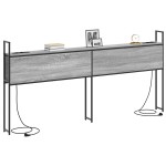 vidaXL Tăblie de depozitare sonoma gri 180 cm Lemn compozit vidaXL Tăblie de depozitare sonoma gri 180 cm Lemn compozit