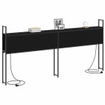 vidaXL Tăblie de depozitare Stejar negru 200 cm Lemn compozit vidaXL Tăblie de depozitare Stejar negru 200 cm Lemn compozit
