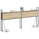 vidaXL Tăblie de depozitare Stejar sonoma 200 cm Lemn compozit