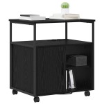 vidaXL Dulap de birou Stejar negru 60 x 46 x 67 cm Lemn compozit vidaXL Dulap de birou Stejar negru 60 x 46 x 67 cm Lemn compozit