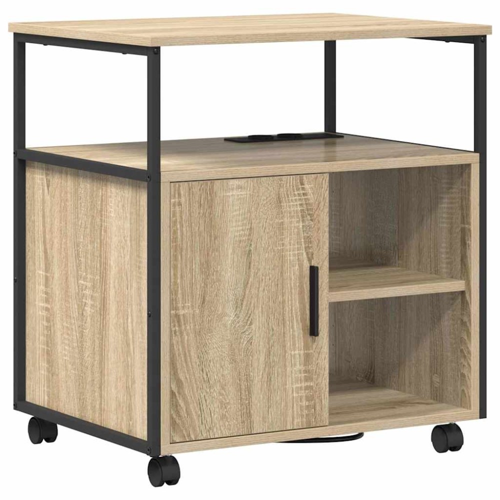 vidaXL Dulap de birou Stejar sonoma 60 x 46 x 67 cm Lemn compozit