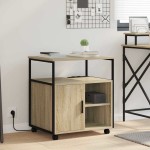 vidaXL Dulap de birou Stejar sonoma 60 x 46 x 67 cm Lemn compozit