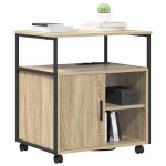 vidaXL Dulap de birou Stejar sonoma 60 x 46 x 67 cm Lemn compozit