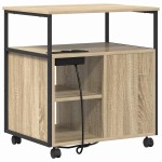 vidaXL Dulap de birou Stejar sonoma 60 x 46 x 67 cm Lemn compozit
