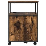 vidaXL Dulap de birou Stejar afumat 60 x 46 x 67 cm Lemn compozit