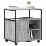 vidaXL Dulap de birou sonoma gri 60 x 46 x 67 cm Lemn compozit