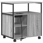 vidaXL Dulap de birou sonoma gri 60 x 46 x 67 cm Lemn compozit