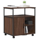 vidaXL Dulap de birou Stejar brun 60 x 46 x 67 cm Lemn compozit vidaXL Dulap de birou Stejar brun 60 x 46 x 67 cm Lemn compozit