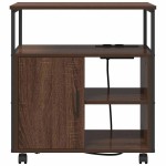 vidaXL Dulap de birou Stejar brun 60 x 46 x 67 cm Lemn compozit vidaXL Dulap de birou Stejar brun 60 x 46 x 67 cm Lemn compozit