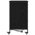 vidaXL Dulap de birou Stejar negru 76 x 41 x 72 cm Lemn compozit vidaXL Dulap de birou Stejar negru 76 x 41 x 72 cm Lemn compozit