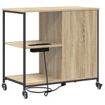 vidaXL Dulap de birou Stejar sonoma 76 x 41 x 72 cm Lemn compozit