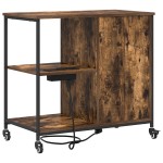 vidaXL Dulap de birou Stejar afumat 76 x 41 x 72 cm Lemn compozit vidaXL Dulap de birou Stejar afumat 76 x 41 x 72 cm Lemn compozit
