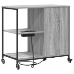 vidaXL Dulap de birou sonoma gri 76 x 41 x 72 cm Lemn compozit