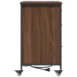 vidaXL Dulap de birou Stejar brun 76 x 41 x 72 cm Lemn compozit