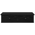 vidaXL Raft de perete cu sertare negru 60x28x15 cm lemn prelucrat vidaXL Raft de perete cu sertare negru 60x28x15 cm lemn prelucrat